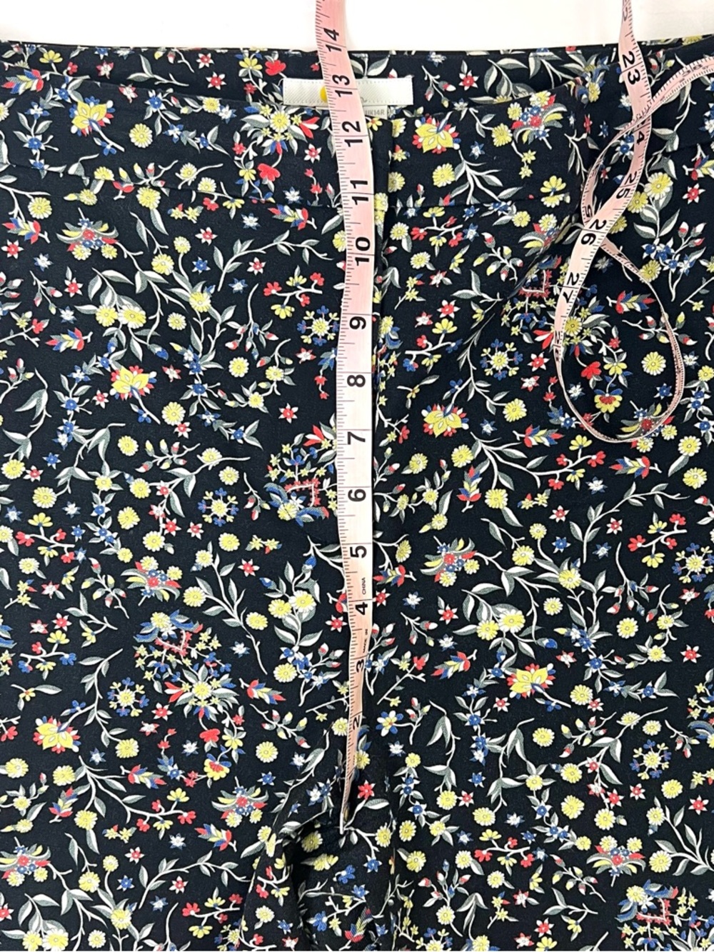 Boden Bi-Stretch Straight Tapered Wildflower Pants - Picture 10 of 12